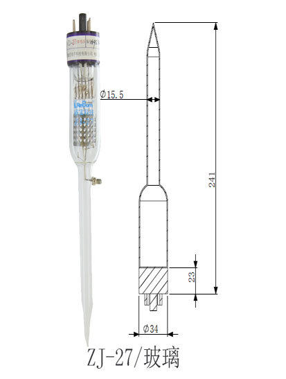 Reborn ZJ-27 glass Vacuum Gauge Tube