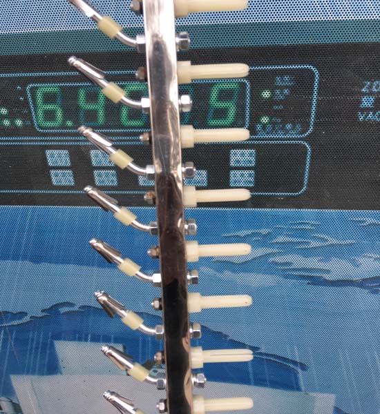 UV spray machine plastic jig