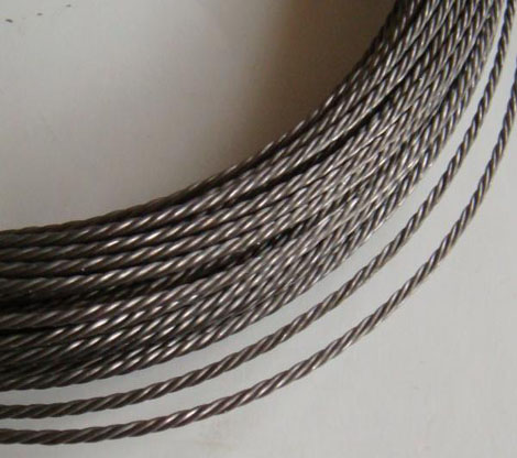 Wolfram twisted wire